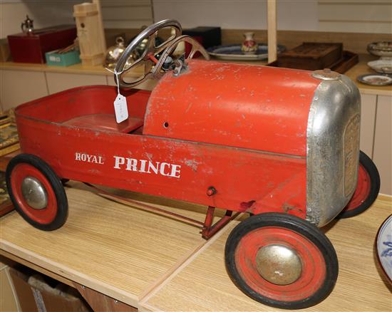 An early Triang pedal car Royal Prince